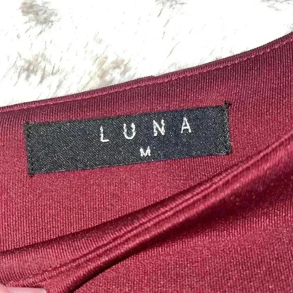 Women’s Maroon Luna Dress - Picture 3 of 3